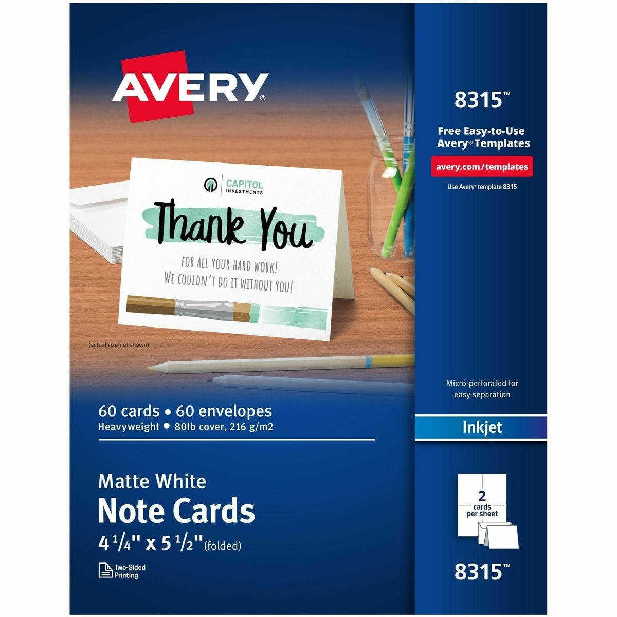 Avery 8315 - Note Cards