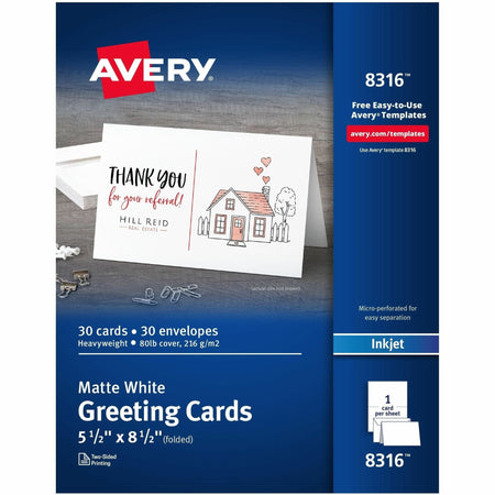 Avery 8316 - Note Cards