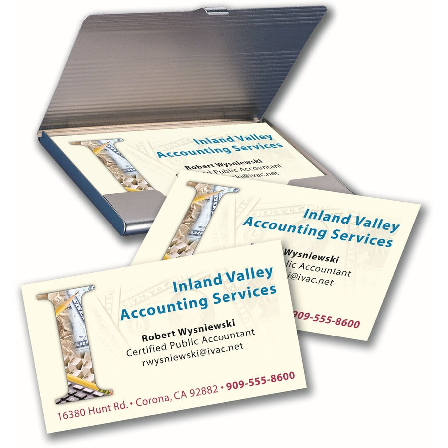 Avery® Sure Feed® Ivory Business Cards - Alternate-Image4