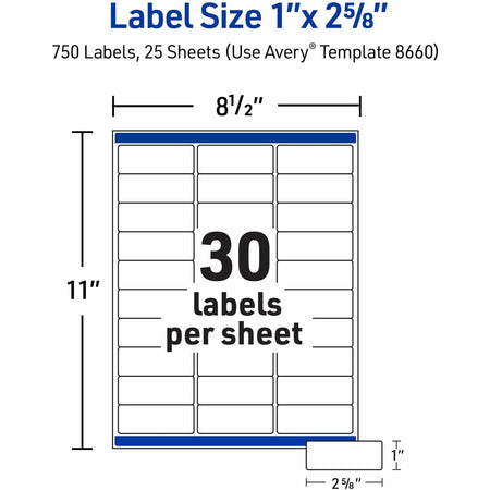 Avery® Easy Peel Inkjet Printer Mailing Labels - Alternate-Image4
