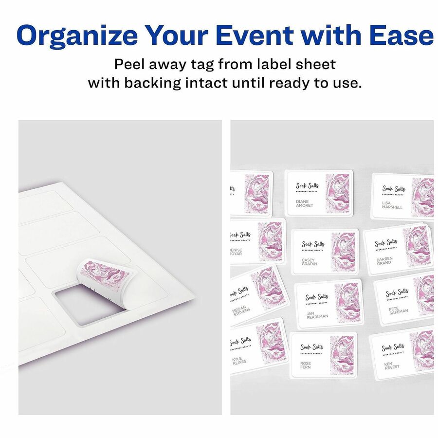 Avery® Adhesive Name Badges - Alternate-Image2