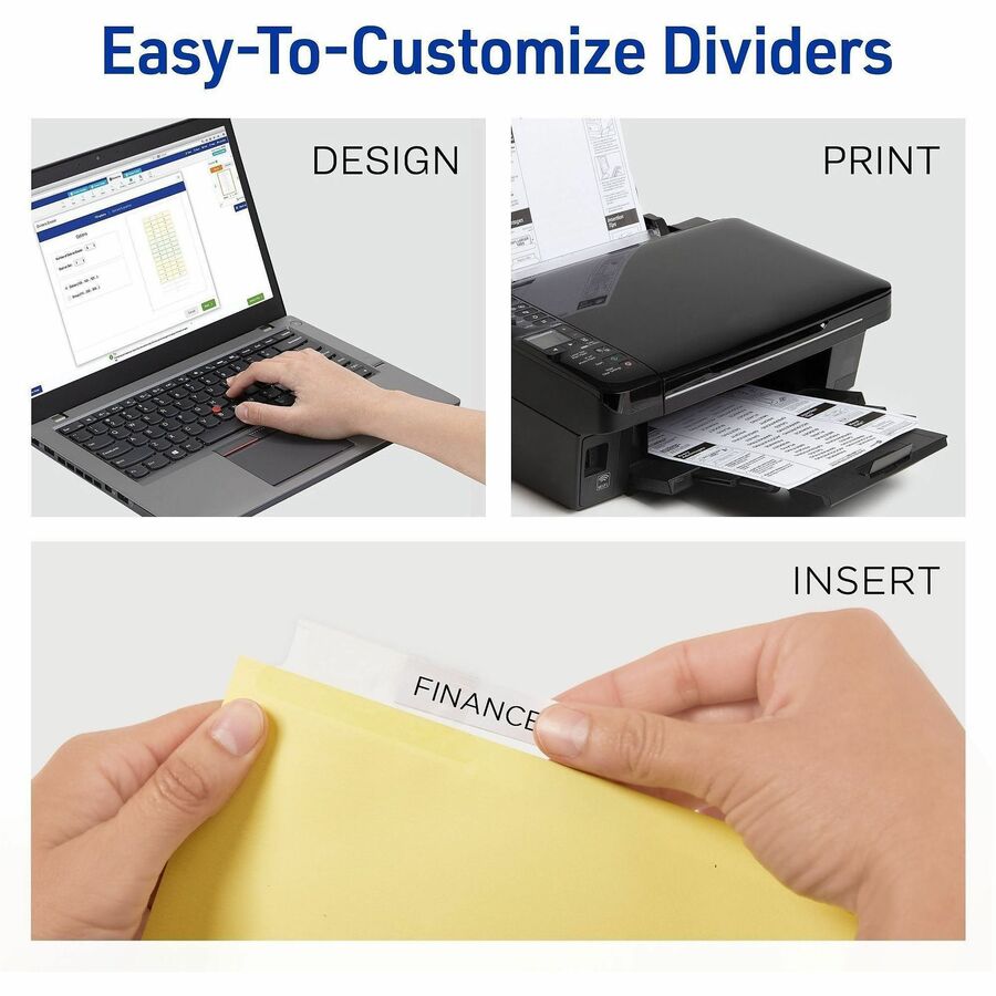 Avery® Big Tab Insertable Dividers - Reinforced Gold Edge - Alternate-Image1