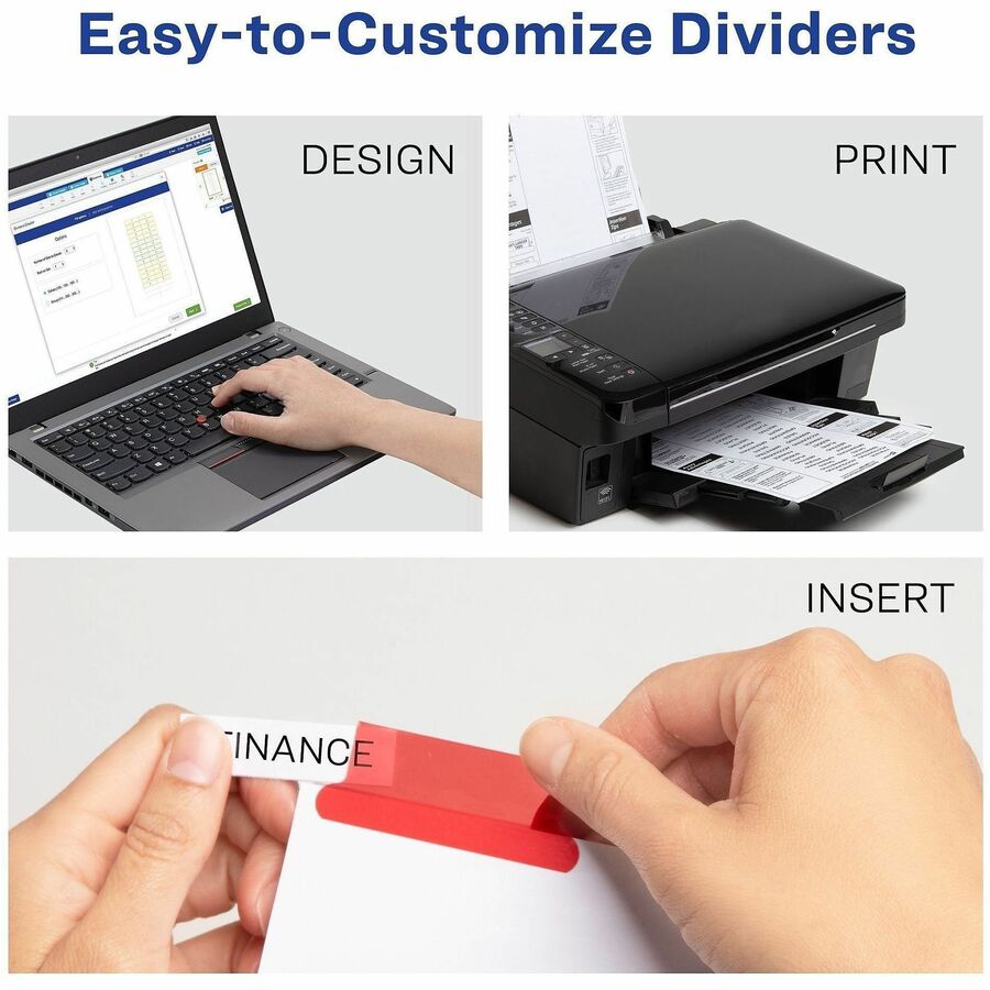 Avery® Big Tab Insertable Dividers - Reinforced Gold Edge - Alternate-Image1