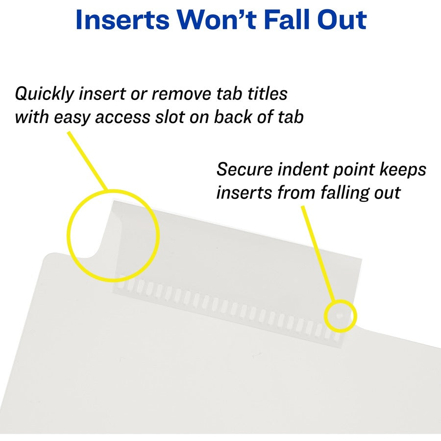 Avery® Big Tab Insertable Plastic Dividers - Alternate-Image2