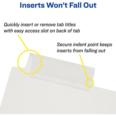 Avery® Big Tab Insertable Plastic Dividers - Alternate-Image2