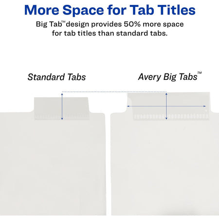 Avery® Big Tab Insertable Plastic Dividers - Alternate-Image3