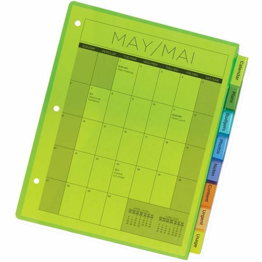 Avery Big Tab Insertable Plastic Dividers - Alternate-Image2