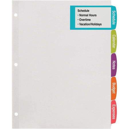 Avery® Big Tab Printable White Label Dividers - Alternate-Image5