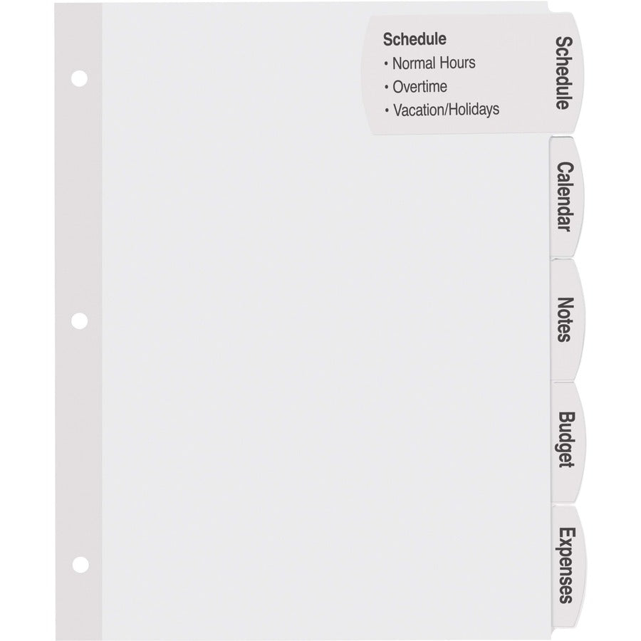 Avery® Big Tab Printable White Label Dividers - Alternate-Image2