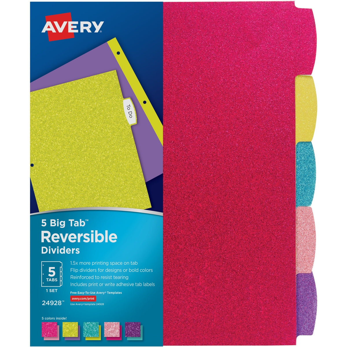 Avery® Big Tab Reversible Fashion Dividers - 2000