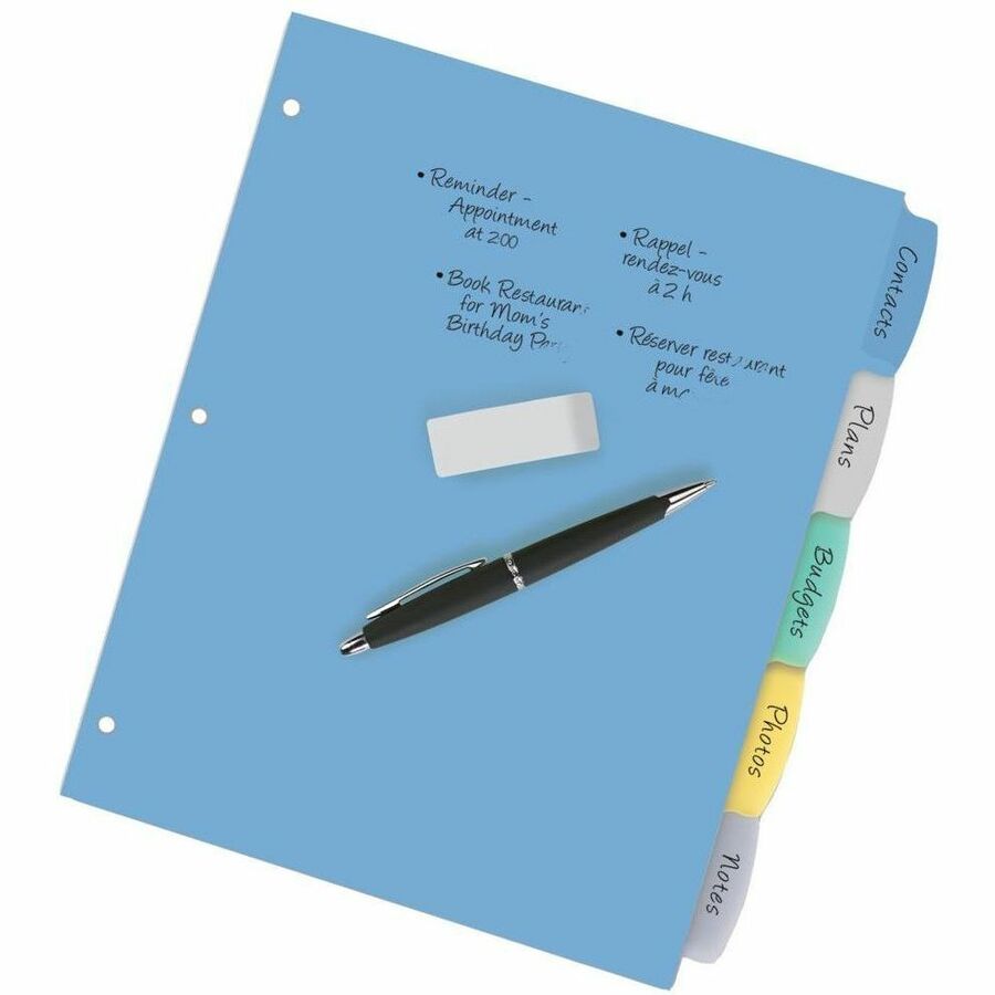 Avery Big Tab Write & Erase Plastic Dividers - Alternate-Image2