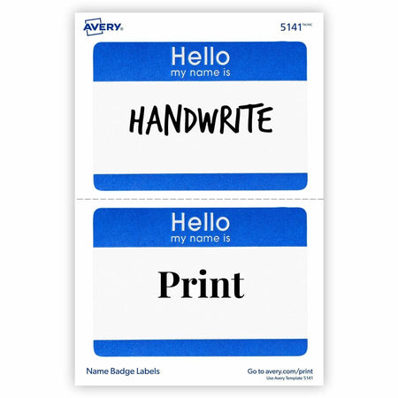 Avery® Border Print/Write Hello Name Badges - Alternate-Image4