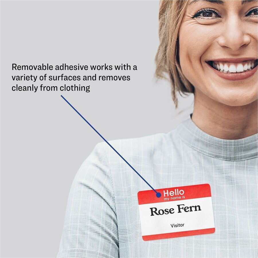 Avery® Border Print/Write Hello Name Badges - Alternate-Image1