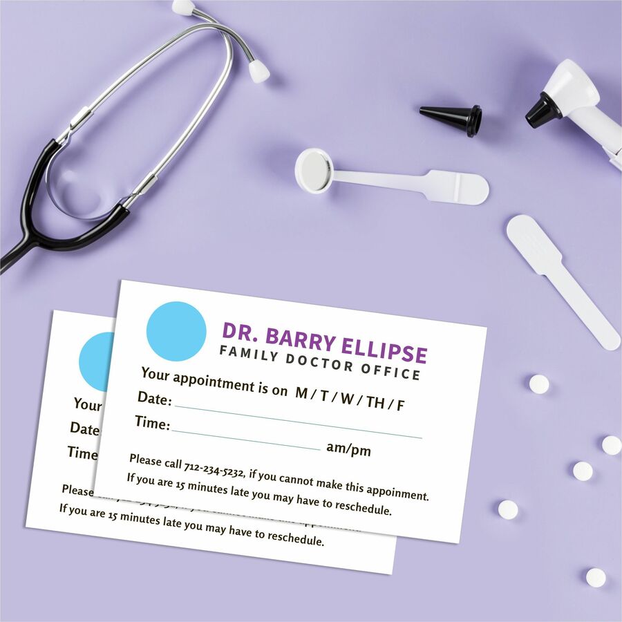 Avery Clean Edge(R) Business Cards, 2" x 3.5" , White, 200 (5871) - Alternate-Image7