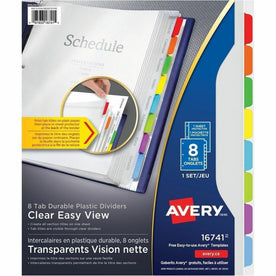 Avery Clear Easy View Durable Plastic Dividers - 1100