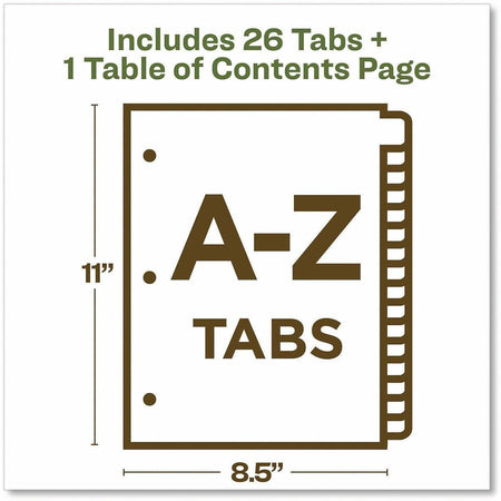 Avery coFriendly Recycled A-Z Dividers, 26 Tabs (11085) - Alternate-Image5