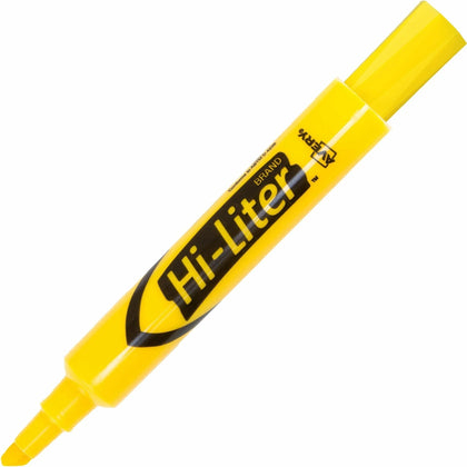 Avery Desk Style Highlighters: Yellow Ink Chisel Tip - 1 Dozen - Highlighters