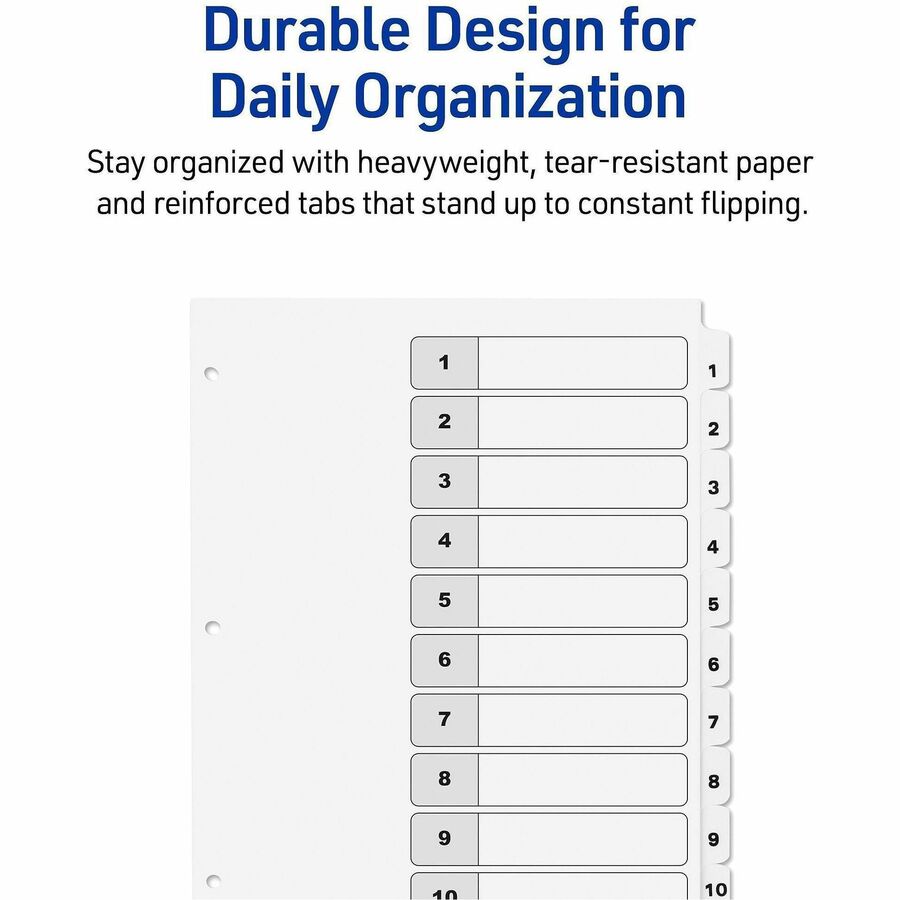 Avery Dividers, 10 Tabs, Ready Index (3 Sets of 11077) - Alternate-Image4
