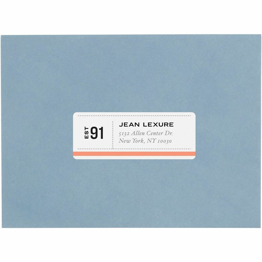 Avery Earth-Friendly White Rectangle Labels - Front