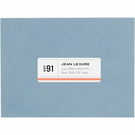 Avery Earth-Friendly White Rectangle Labels - Front