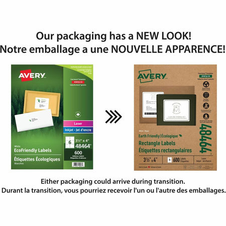 Avery Earth-Friendly White Rectangle Labels - Alternate-Image1