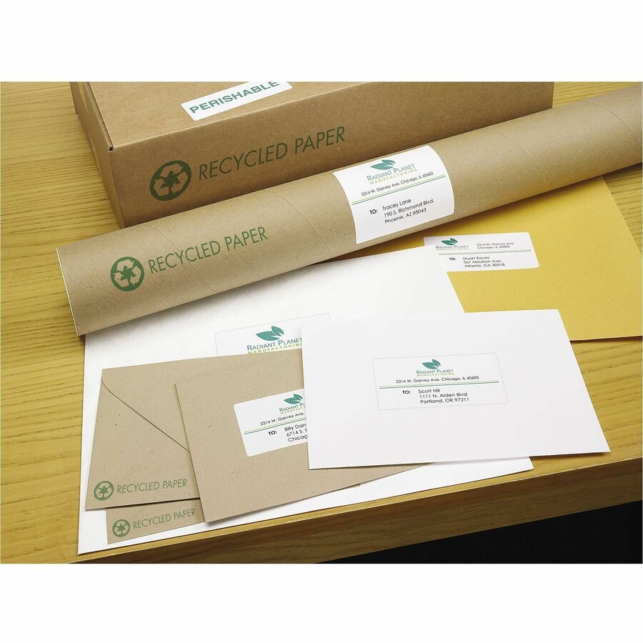 Avery Earth-Friendly White Rectangle Labels - Alternate-Image2