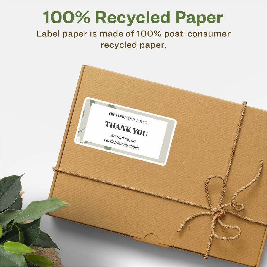 Avery Earth-Friendly White Rectangle Labels - Alternate-Image4