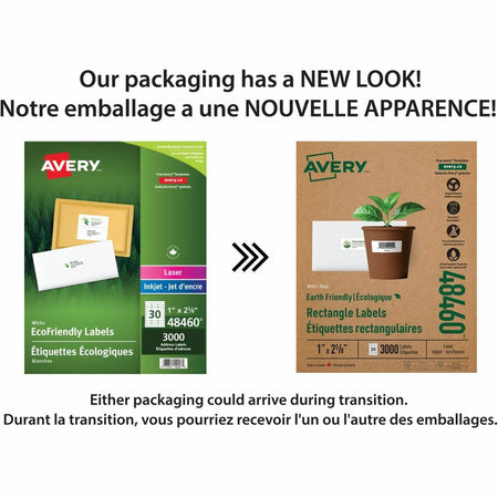 Avery Earth-Friendly White Rectangle Labels - Alternate-Image1