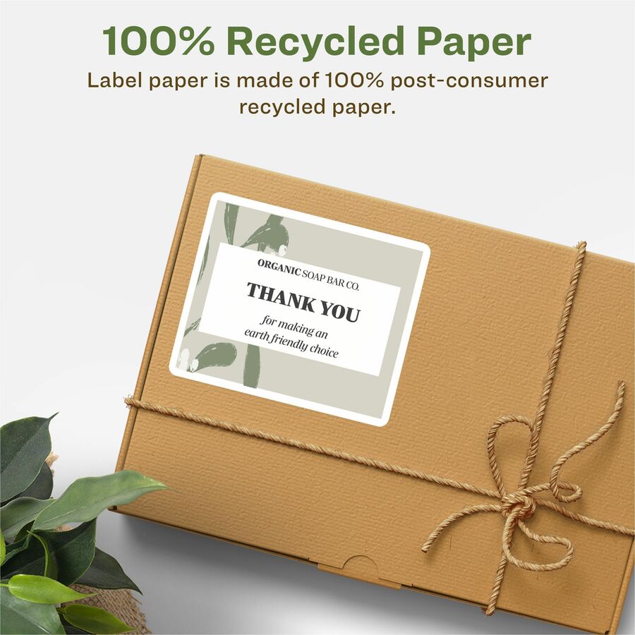 Avery Earth-Friendly White Rectangle Labels - Alternate-Image4