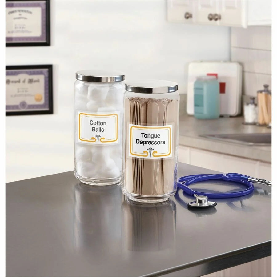 Avery Easy Align ID Labels: White Film Inkjet/Laser 100 Labels/Pack - Multipurpose & Labels