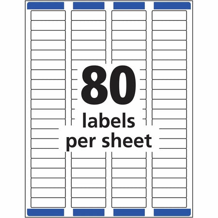 Avery Easy Peel Mailing Laser Labels: White Rectangle Labels 2000 Pack - Address / Shipping