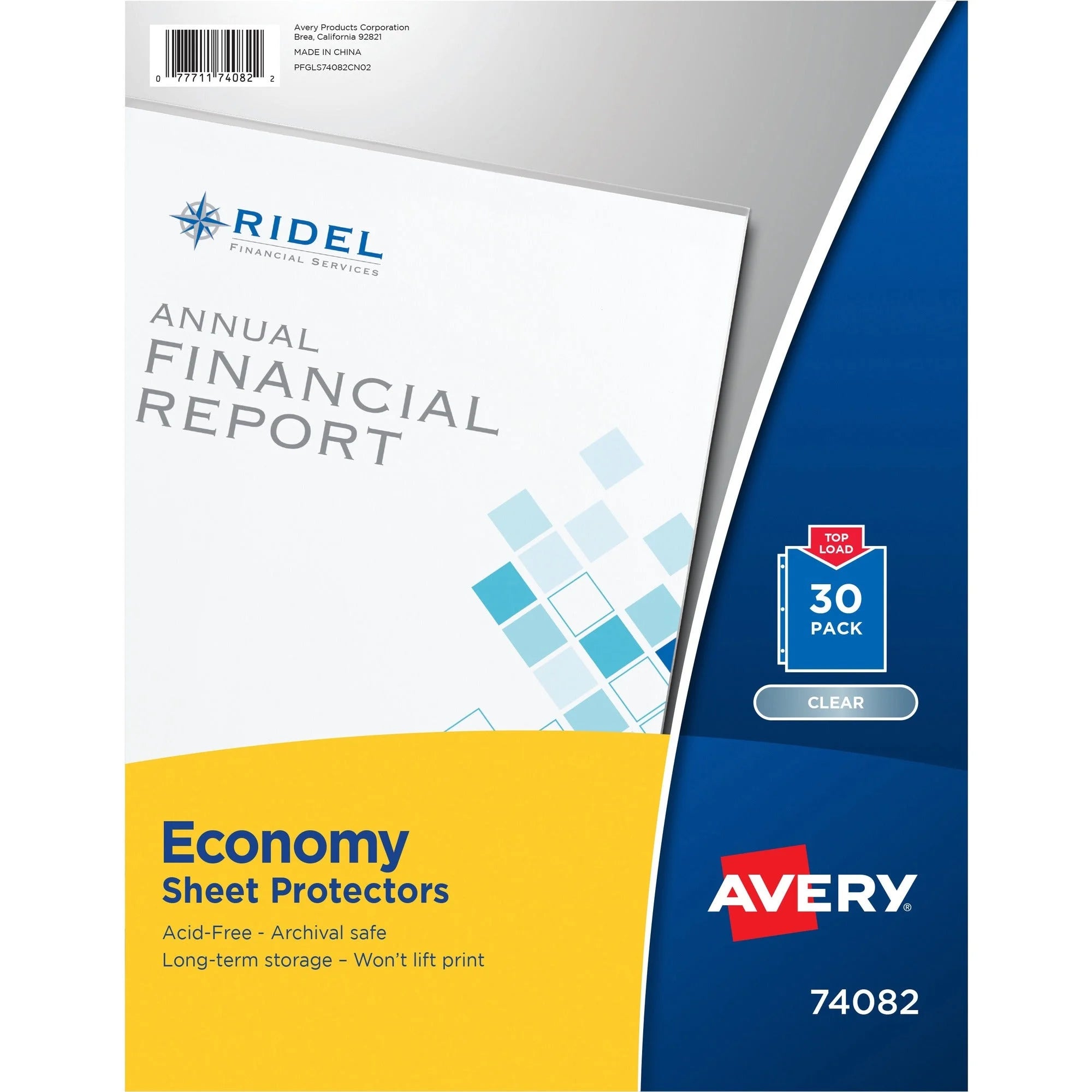 Avery Economy-Weight Sheet Protectors: Clear Polypropylene 30/Pack - Protectors