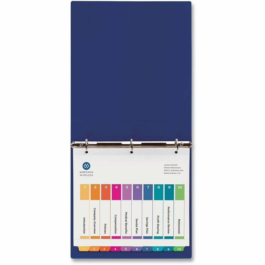 Avery Extra-Wide Dividers, 10 Tabs, Ready Index (11165) - Alternate-Image7