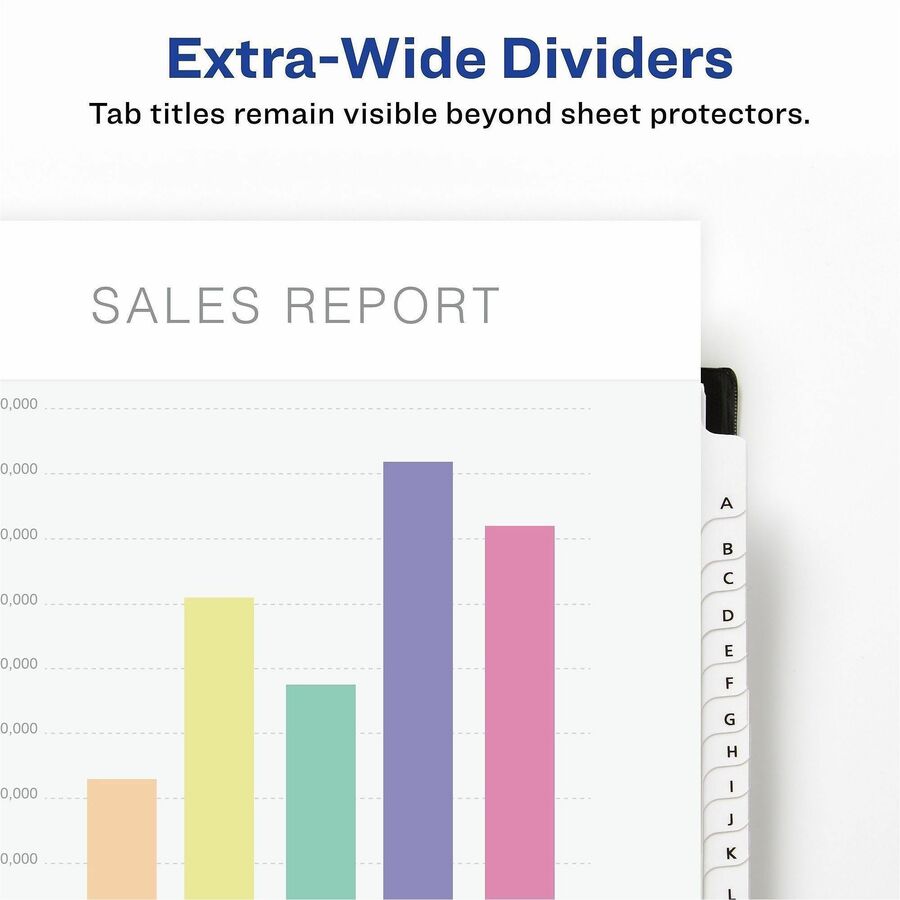 Avery Extra-Wide Dividers, 26 Tabs, Ready Index (11166) - Alternate-Image1