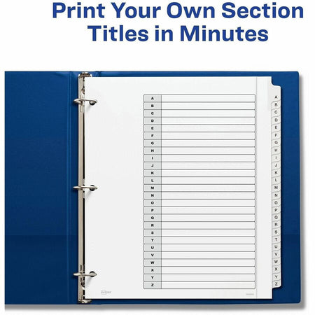 Avery Extra-Wide Dividers, 26 Tabs, Ready Index (11166) - Right