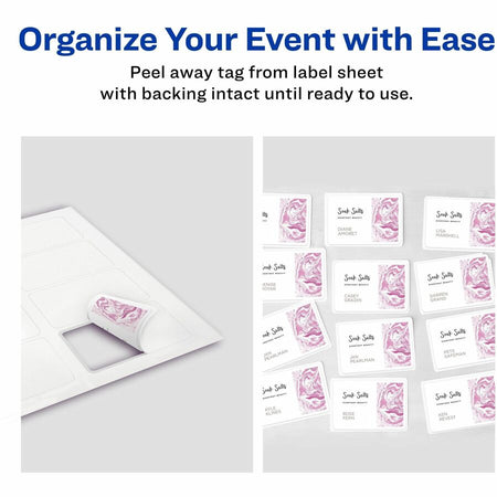 Avery® Flexible Name Badges, 2-1/3" x 3-3/8" , Matte, 80ct (25395) - Alternate-Image2