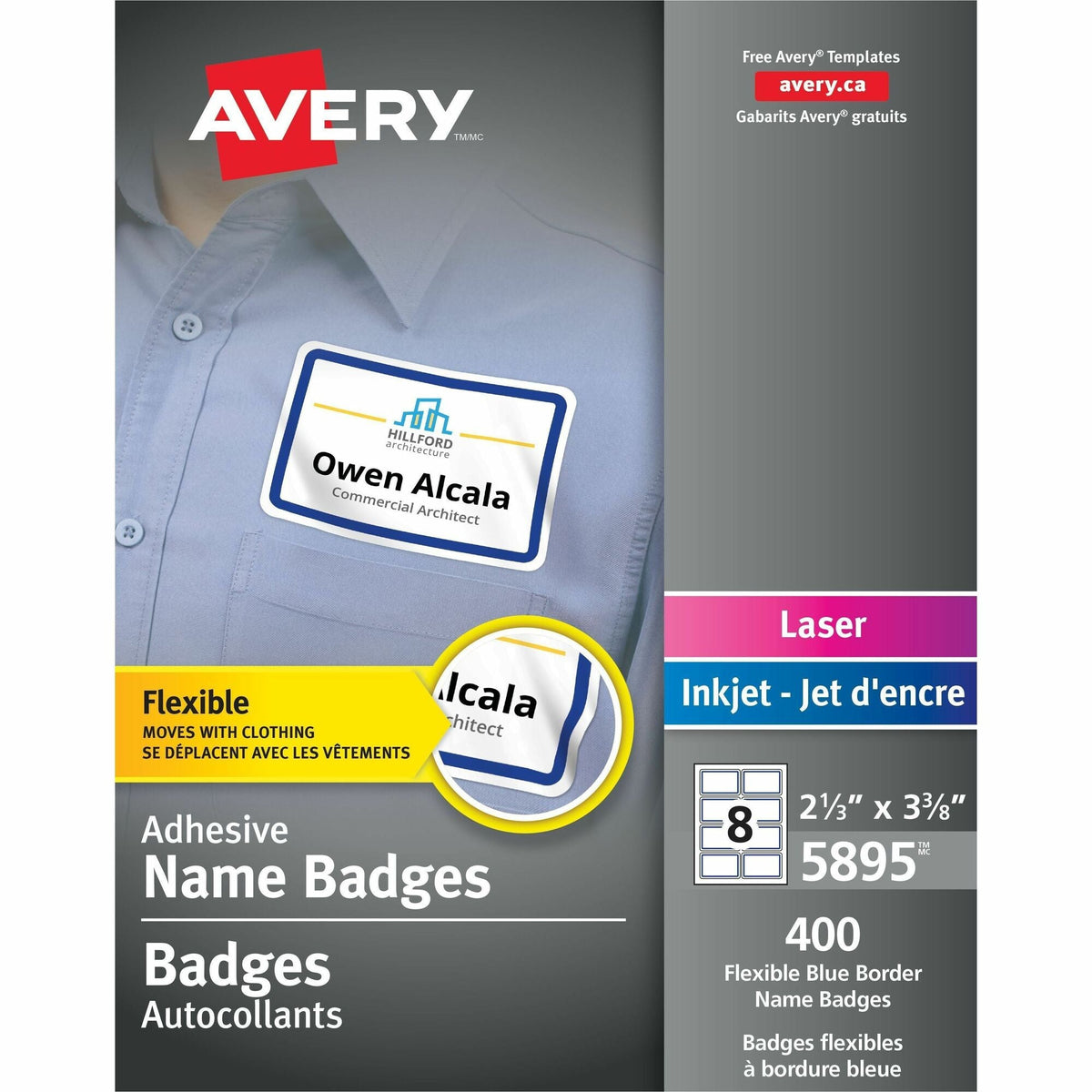 Avery® Flexible Name Badges - 2000