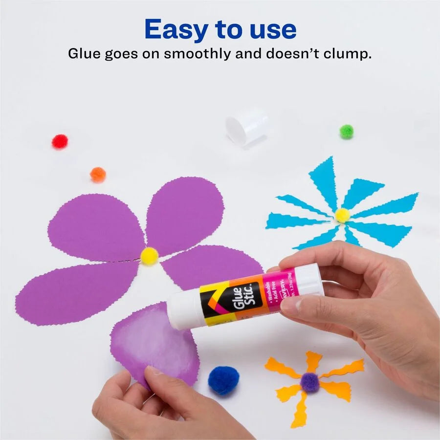 Avery Glue Stick: 1.27 oz White Adhesive - Pack of 6 - Sticks