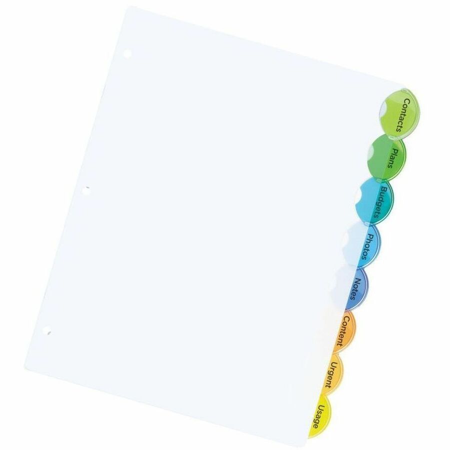 Avery Insertable Style Edge Plastic Dividers - Alternate-Image2