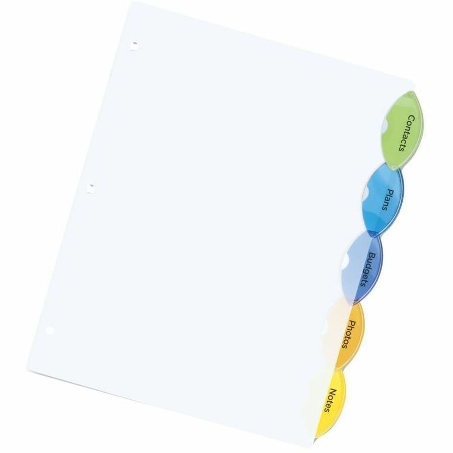 Avery Insertable Style Edge Plastic Dividers - Alternate-Image2