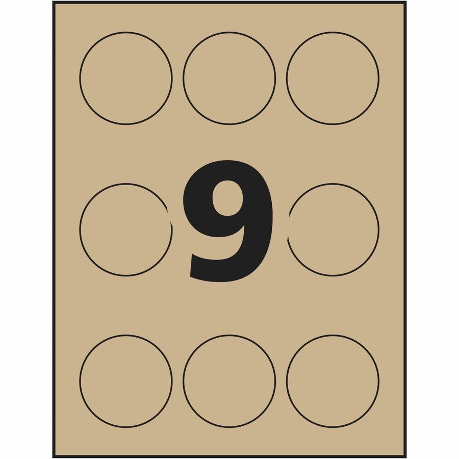 Avery Kraft Brown Round Labels - Alternate-Image8