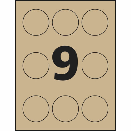 Avery Kraft Brown Round Labels - Alternate-Image8