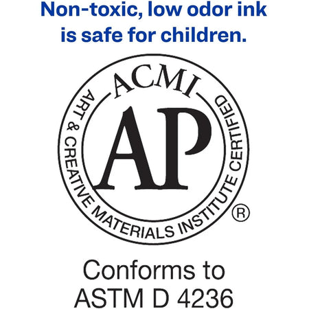 Avery Marks A Lot Permanent Markers - Jumbo Desk-Style - Black Ink - 1 Dozen - & Dry-Erase