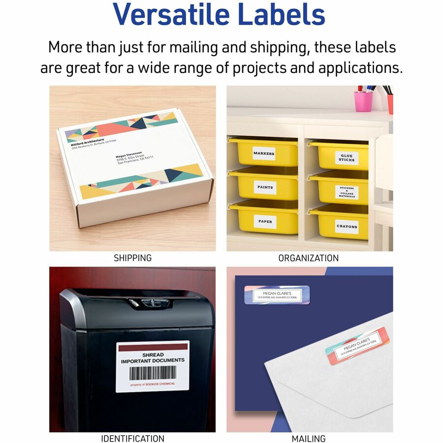 Avery Mini-Sheets(R) Shipping Labels, 2" x 4" , 100 Labels (2163) - Alternate-Image3