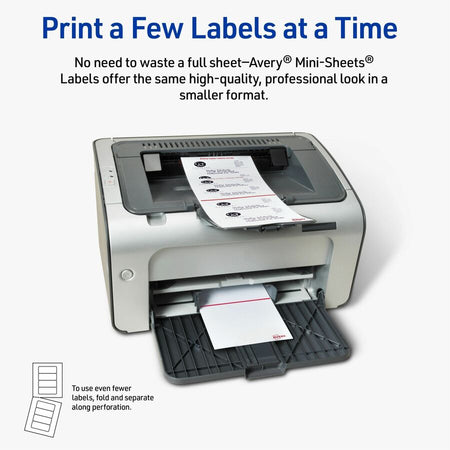 Avery Mini-Sheets(R) Shipping Labels, 2" x 4" , 100 Labels (2163) - Alternate-Image2