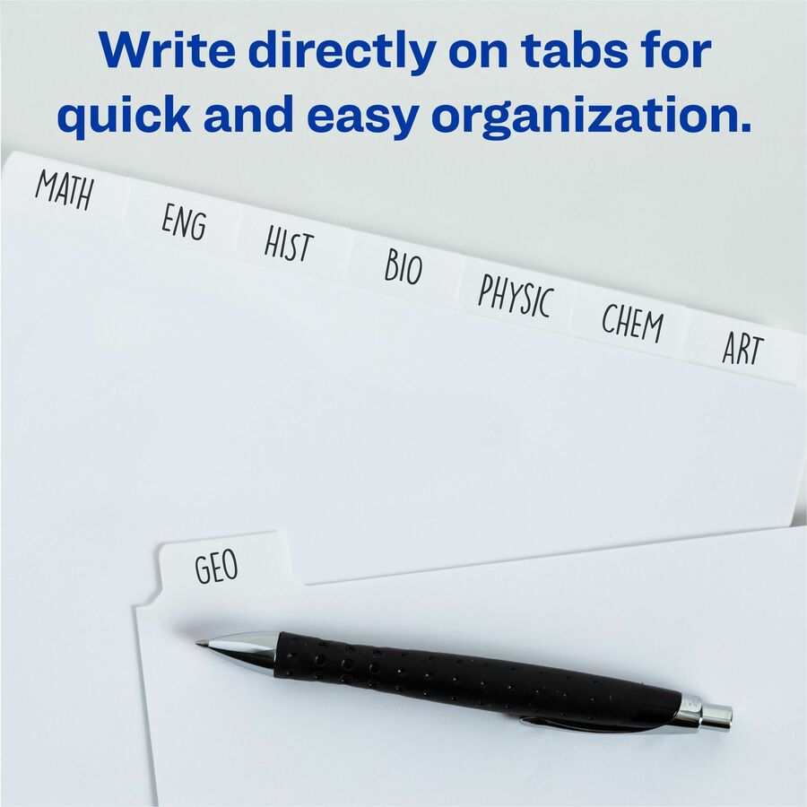 Avery® Plain Tab Write-On Dividers - Alternate-Image1
