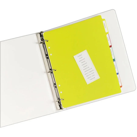 Avery Plastic Tab Dividers: 5-Tab Set Self-Adhesive Multicolor - Index Divider