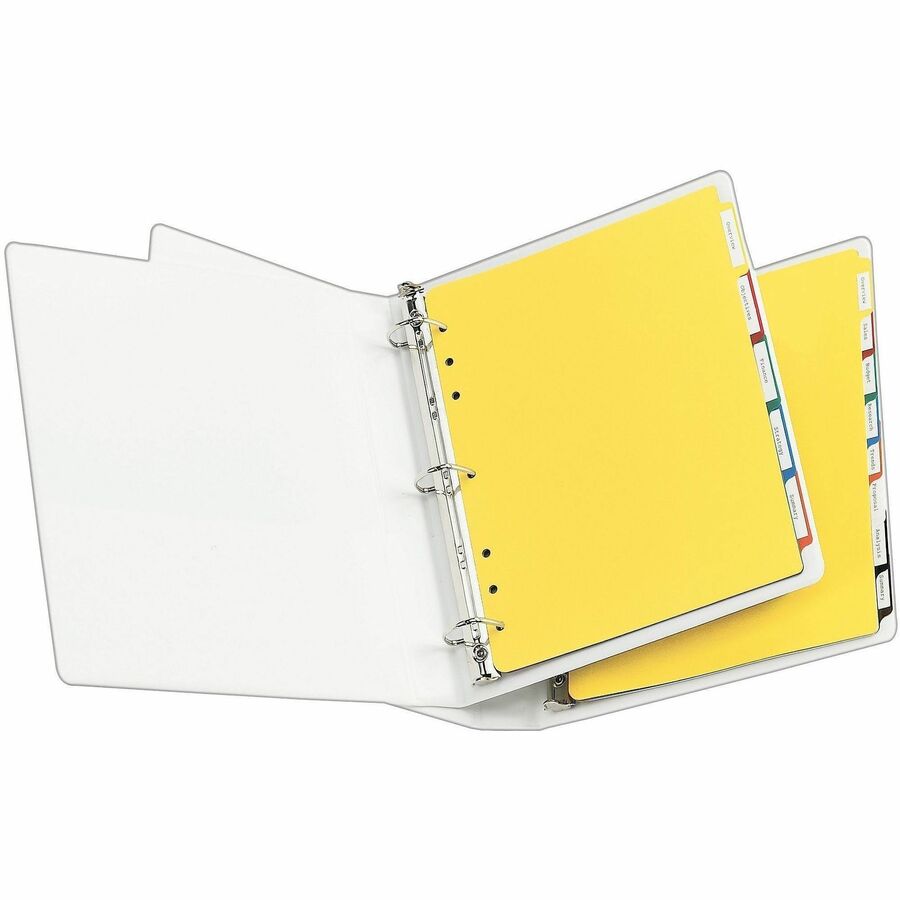 Avery® Plastic Tab Dividers w/ White Labels - Alternate-Image1