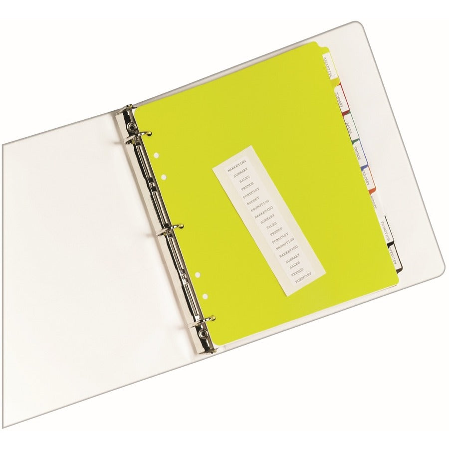 Avery® Plastic Tab Dividers w/ White Labels - Alternate-Image5