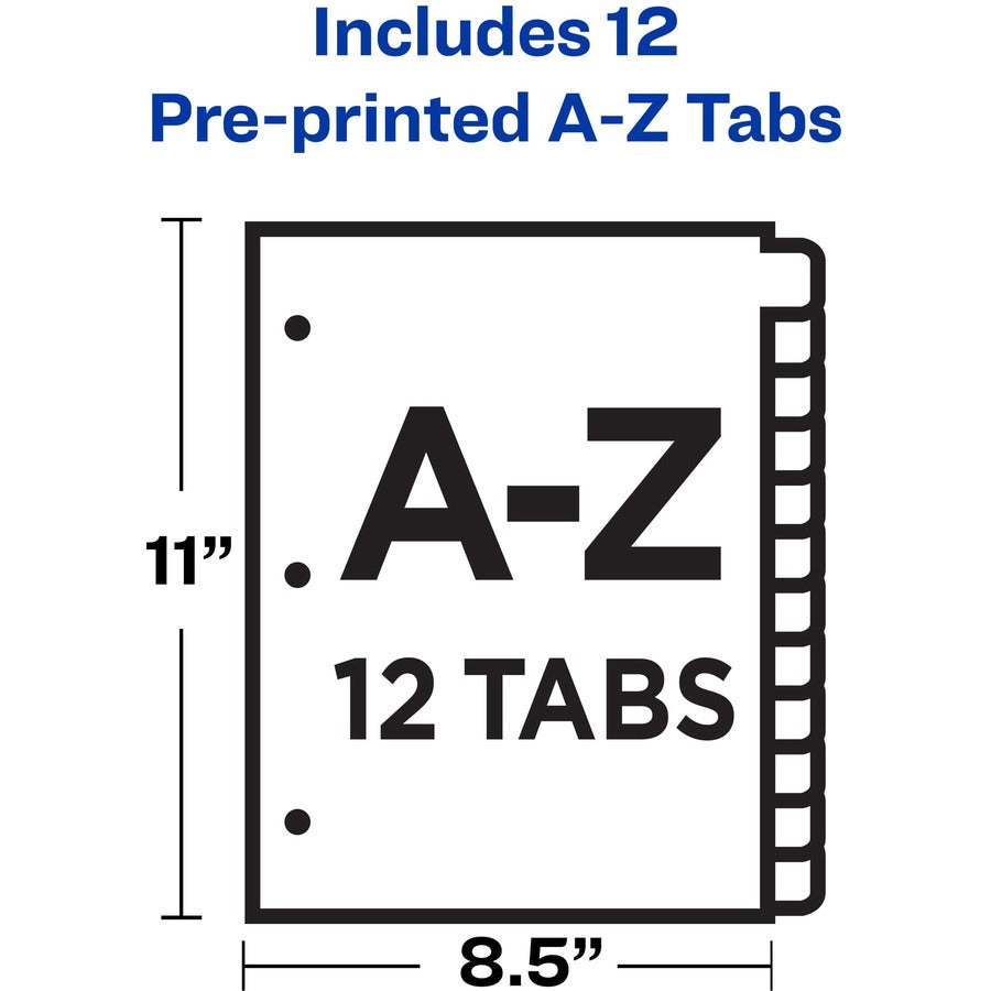 Avery® Preprinted A-Z Plastic Dividers - Alternate-Image1